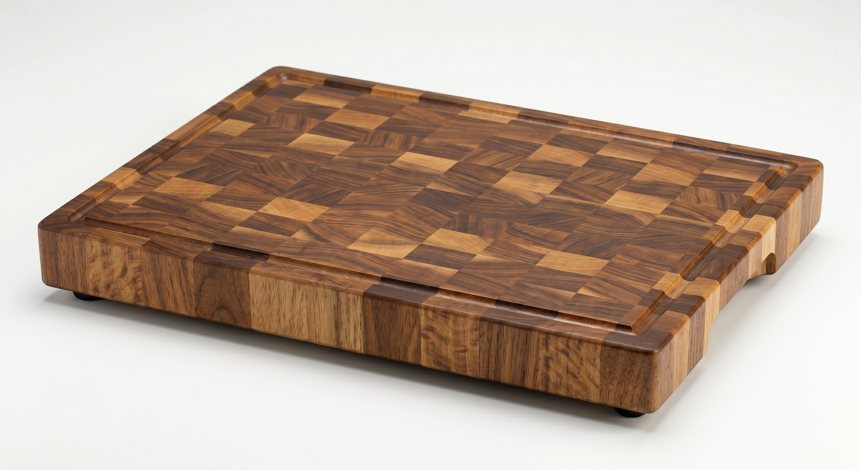 Planche à découper style billaud de boucher (acacia) 45cm X 30cm X 3.5cm